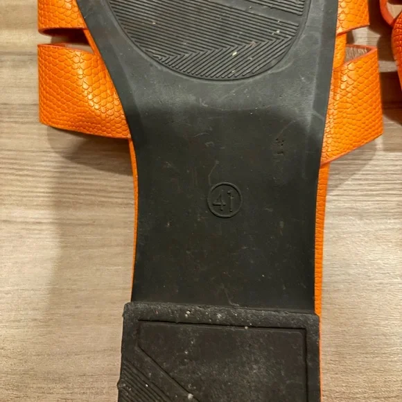Orange Slide Sandals - Picture 3 of 3